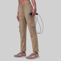 Women’s Solid Straight Fit Cargo Trackpants